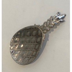 French Silver-Plated Pineapple Vide-Poche — Circa 1970