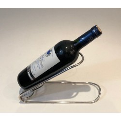 Porte-Bouteilles en Métal Argenté