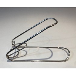 Silver-Plated Twisted Wire Single-Bottle Wine Cradle — French Work, Circa 1930