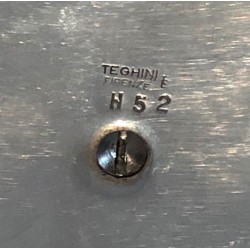 Seau à Glaçons en Forme de Poire en Métal Argenté à Poignée Feuillage — Teghini, Florence, Vers 1970