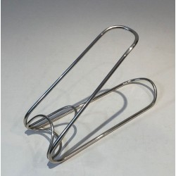 Silver-Plated Twisted Wire Single-Bottle Wine Cradle — French Work, Circa 1930