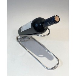Silver-Plated Twisted Wire Single-Bottle Wine Cradle — French Work, Circa 1930