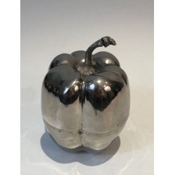 Silver-Plated Bell Pepper Ice Bucket — French Work, Circa 1970