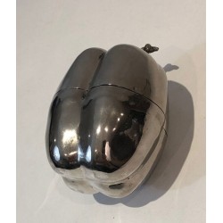 Silver-Plated Bell Pepper Ice Bucket — French Work, Circa 1970