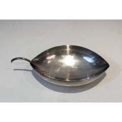 Silver-Plated Leaf-Form Vide-Poche — Christofle, Gallia, France, Circa 1930