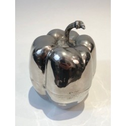Silver-Plated Bell Pepper Ice Bucket — French Work, Circa 1970