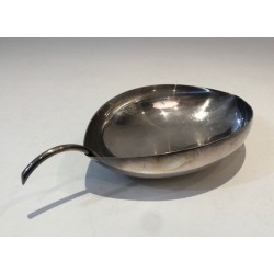 Silver-Plated Leaf-Form Vide-Poche — Christofle, Gallia, France, Circa 1930