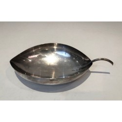 Silver-Plated Leaf-Form Vide-Poche — Christofle, Gallia, France, Circa 1930