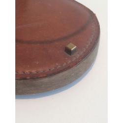 Leather Bottle Holder — Signed Delvaux, Belgian Work, Circa 1970