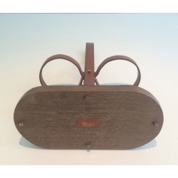 Leather Bottle Holder — Signed Delvaux, Belgian Work, Circa 1970