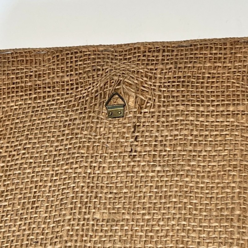 Photo Frame in Rope and Woven Canvas by Audoux-Minet — French Work, Circa 1950