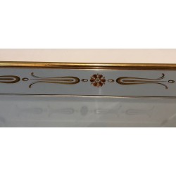 Large Mirror with Engraved and Gilded Neoclassical Decorations — French Work, Circa 1970