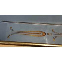 Large Mirror with Engraved and Gilded Neoclassical Decorations — French Work, Circa 1970