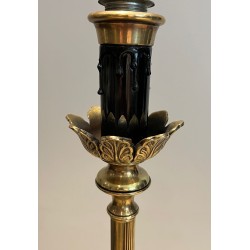 Lampadaire Ananas Laiton, Goût Maison Charles, v.1970 | Maison BARROIS