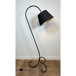 Lampadaire Métal Laqué Laiton, Goût Jean Royère, v.1950 | Maison BARROIS