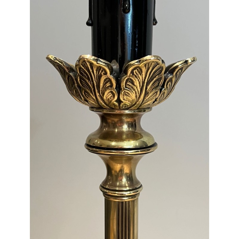 Lampadaire Ananas Laiton, Goût Maison Charles, v.1970 | Maison BARROIS