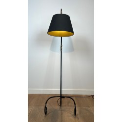 Lampadaire Métal Laqué Laiton, Goût Jean Royère, v.1950 | Maison BARROIS