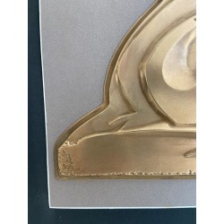 Brass Wall Relief — Two Entwined Figures, French Work, Circa 1970