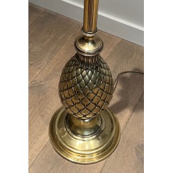 Pineapple Brass Floor Lamp, Style of Maison Charles, c.1970 | Maison BARROIS