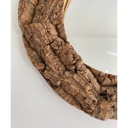 Cork and Wood Mirror