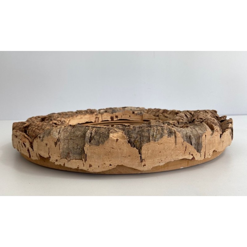 Cork and Wood Mirror