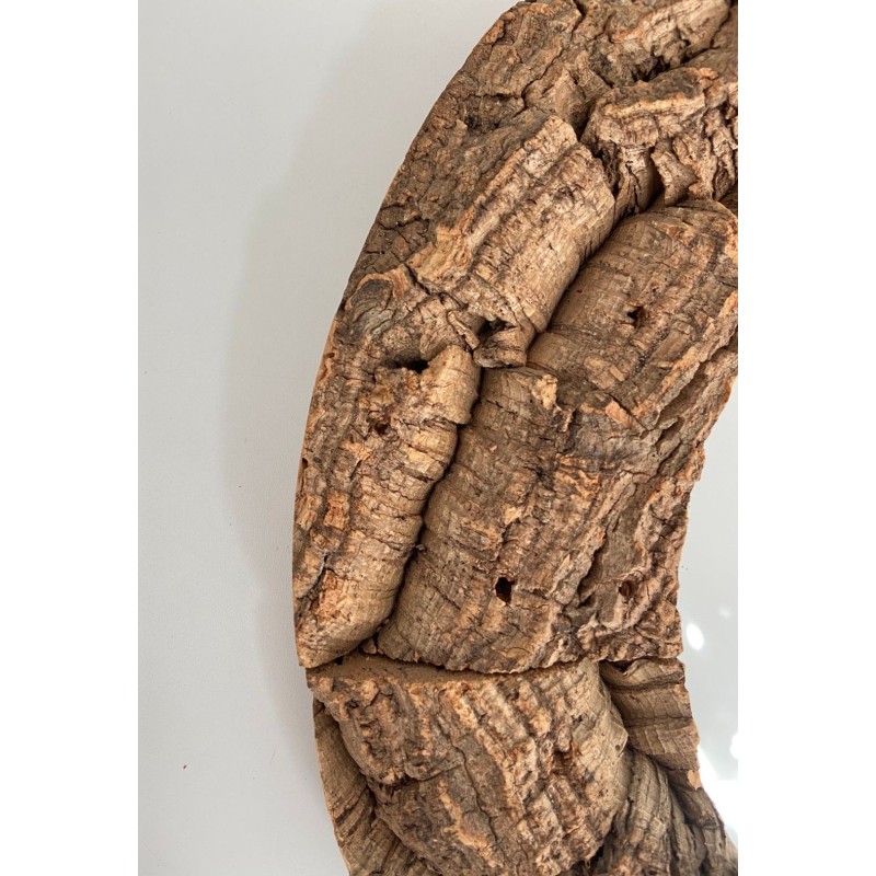 Cork and Wood Mirror