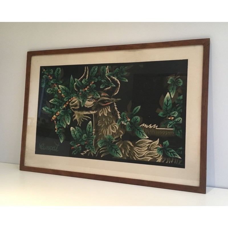 Ram Print Signed by Jean Lurçat