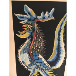 Rooster Print Signed by Jean Lurçat