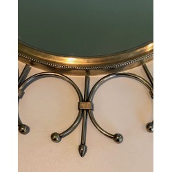 Brass and Brushed Steel Sunburst Mirror