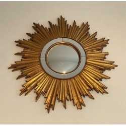 Gilt Resin Sunburst Mirror