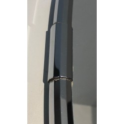 Chromed Oval Mirror in the Art Deco Style