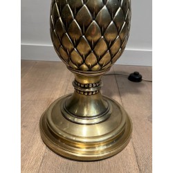 Pineapple Brass Floor Lamp, Style of Maison Charles, c.1970 | Maison BARROIS
