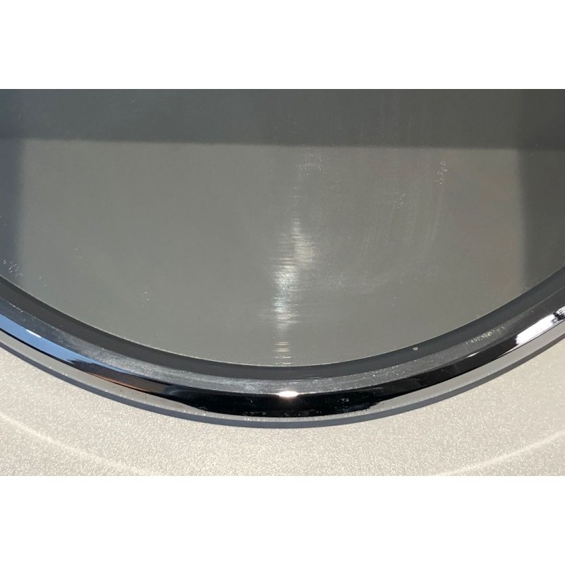 Chromed Oval Mirror in the Art Deco Style
