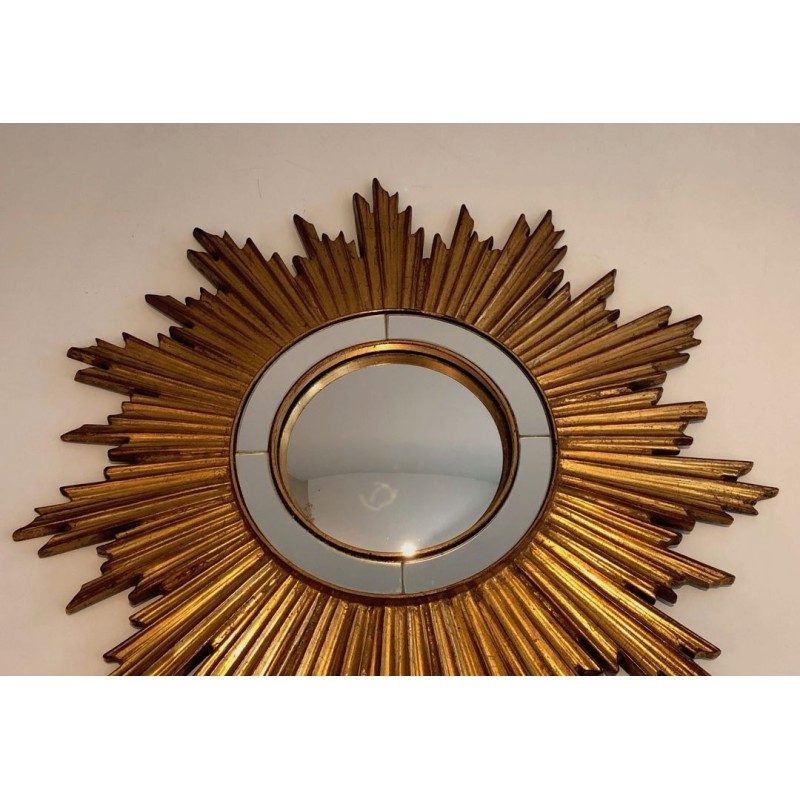Gilt Resin Sunburst Mirror