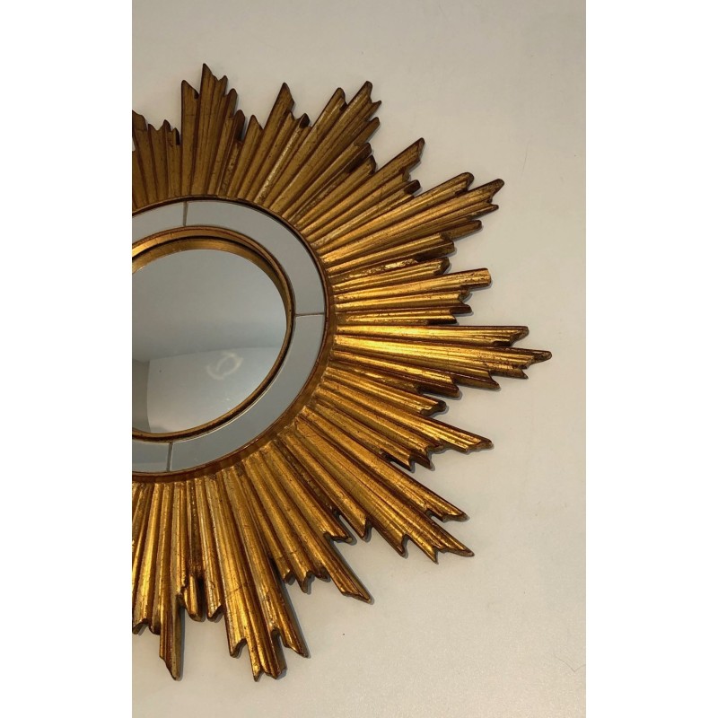 Gilt Resin Sunburst Mirror