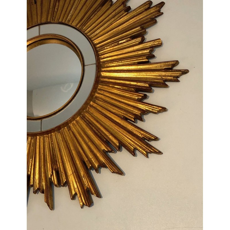 Gilt Resin Sunburst Mirror