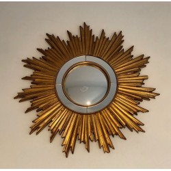 Gilt Resin Sunburst Mirror