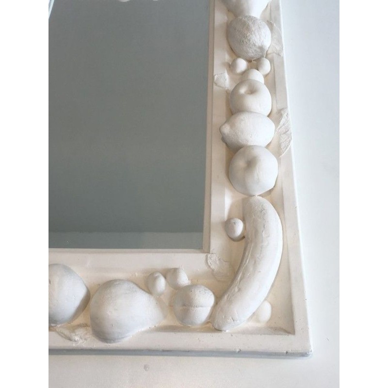 Unique Decorative Plaster Mirror with Fruits Decors