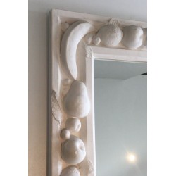 Unique Decorative Plaster Mirror with Fruits Decors