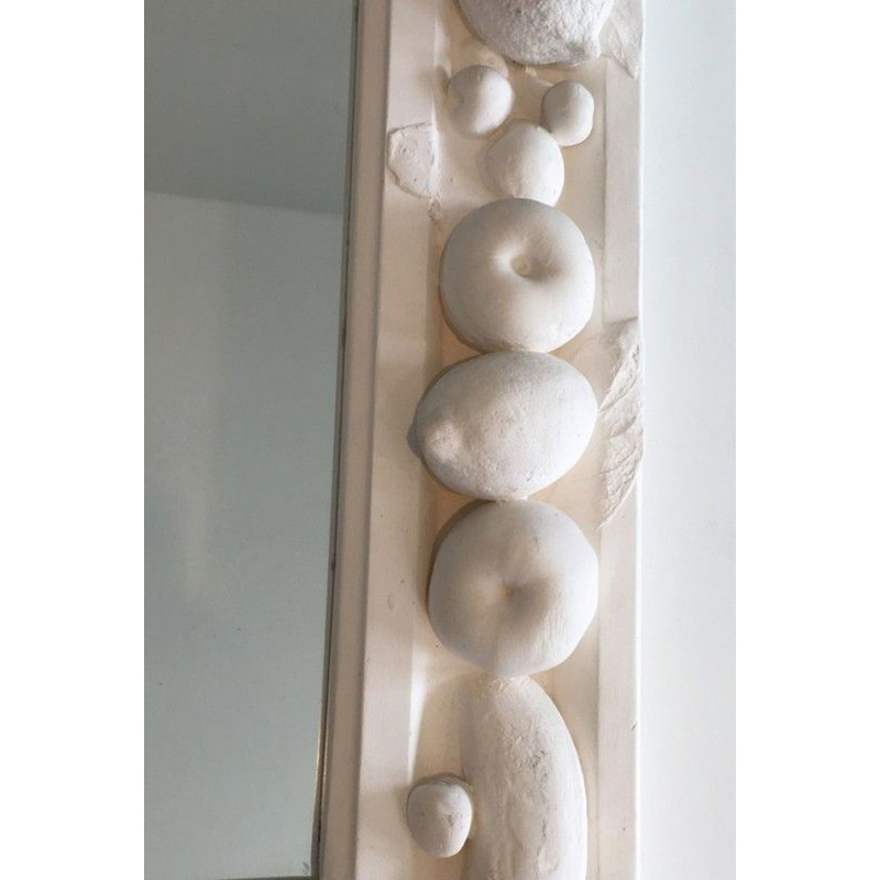 Unique Decorative Plaster Mirror with Fruits Decors