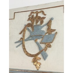 Miroir de Style Louis XVI en bois Sculpté Patiné