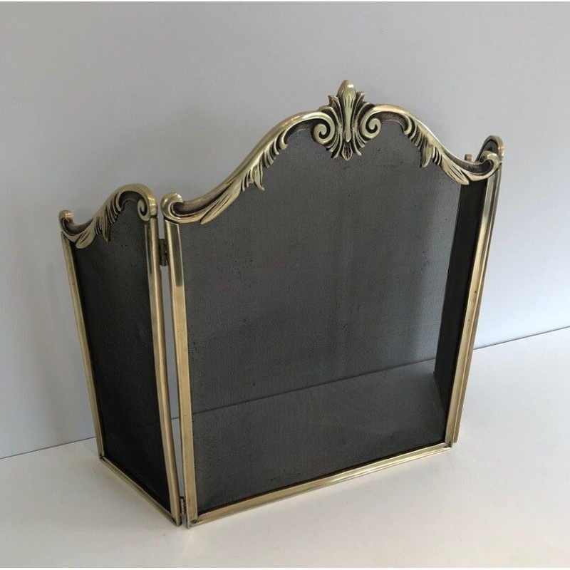 Louis XV Style Bronze Fireplace Screen