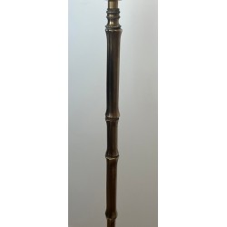 Faux-Bamboo Bronze Floor Lamp, Maison Bagués, Art Déco, circa 1940