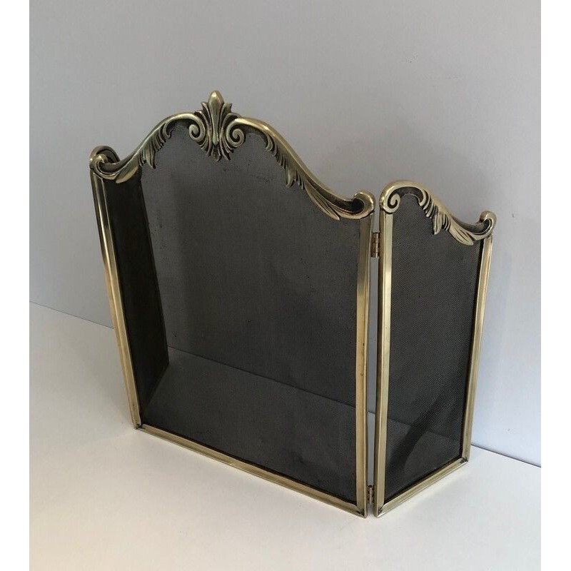Louis XV Style Bronze Fireplace Screen