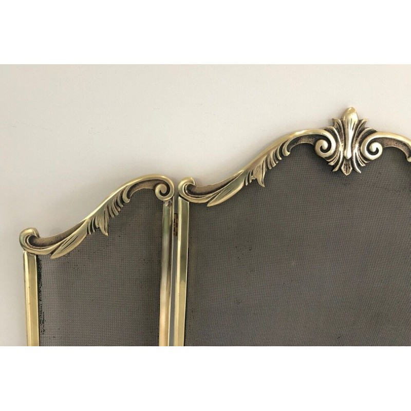 Pare-Feu en Bronze de Style Louis XV