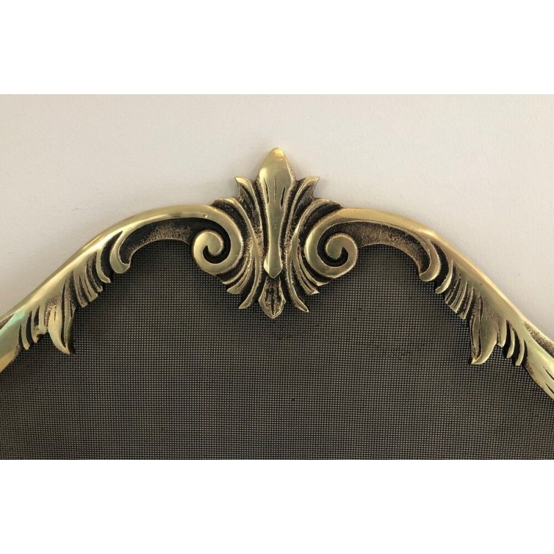 Louis XV Style Bronze Fireplace Screen