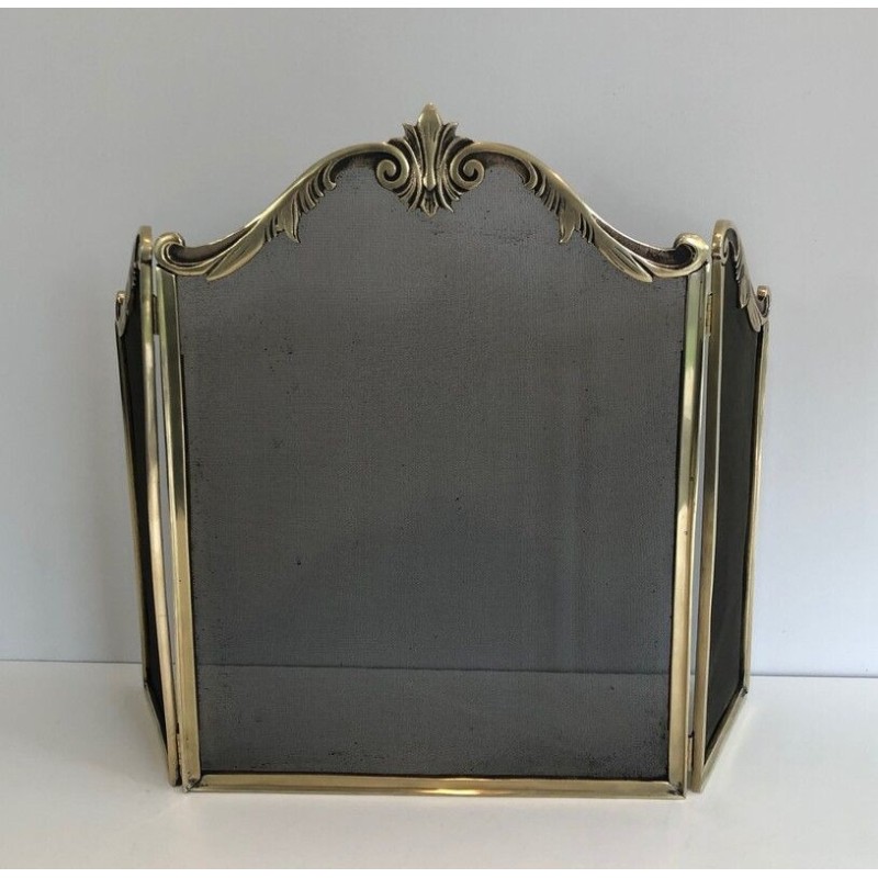 Louis XV Style Bronze Fireplace Screen
