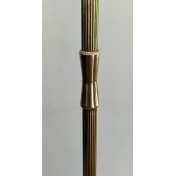 Lampadaire Néoclassique en Laiton à Piètement Tripode et Pieds Griffes, Maison Jansen, vers 1940