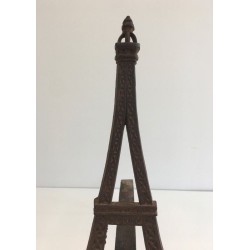 Very Rare Eiffel Tower Cast Iron Andirons