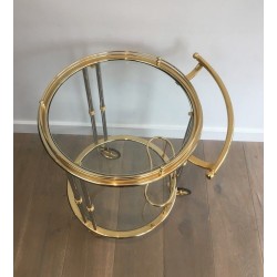 Gun metal and Gilt Drinks Trolley